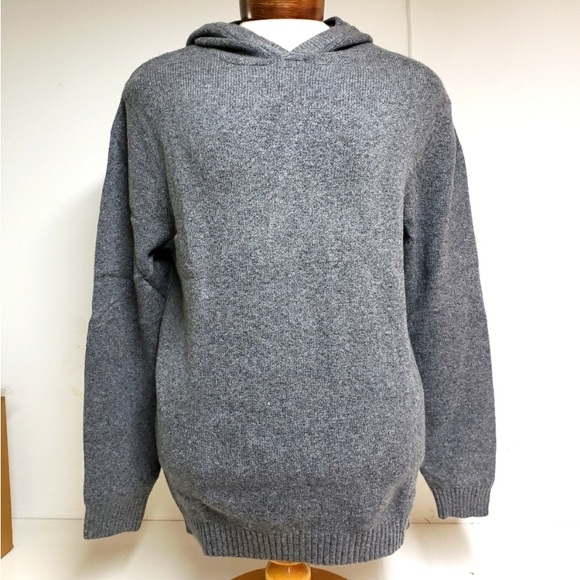 NEW! Hooded Solid Pullover Sweater, Heather Gray. Goodfellow Soft Medium Weight - Picture 2 of 7